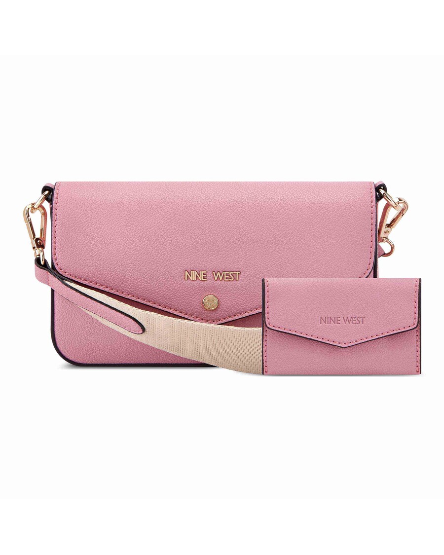 Nine West Peaches Crossbody Flap With Card Case