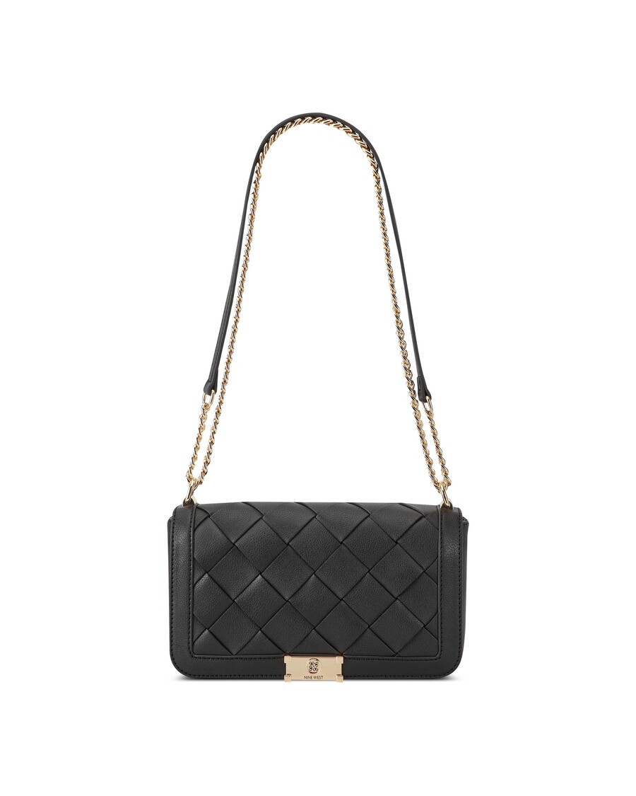 Nine West Mylah Woven Flap Chain Convertible Crossbody