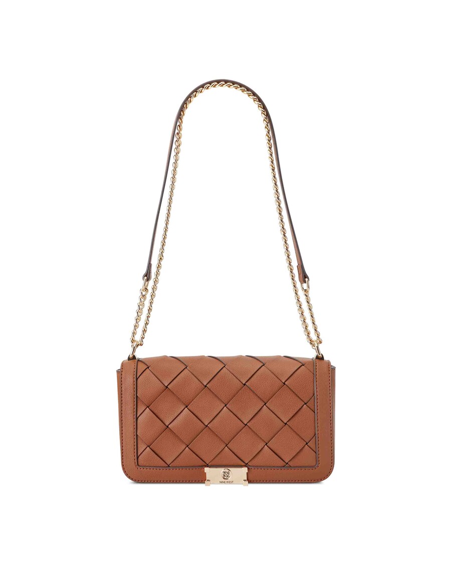 Nine West Mylah Woven Flap Chain Convertible Crossbody