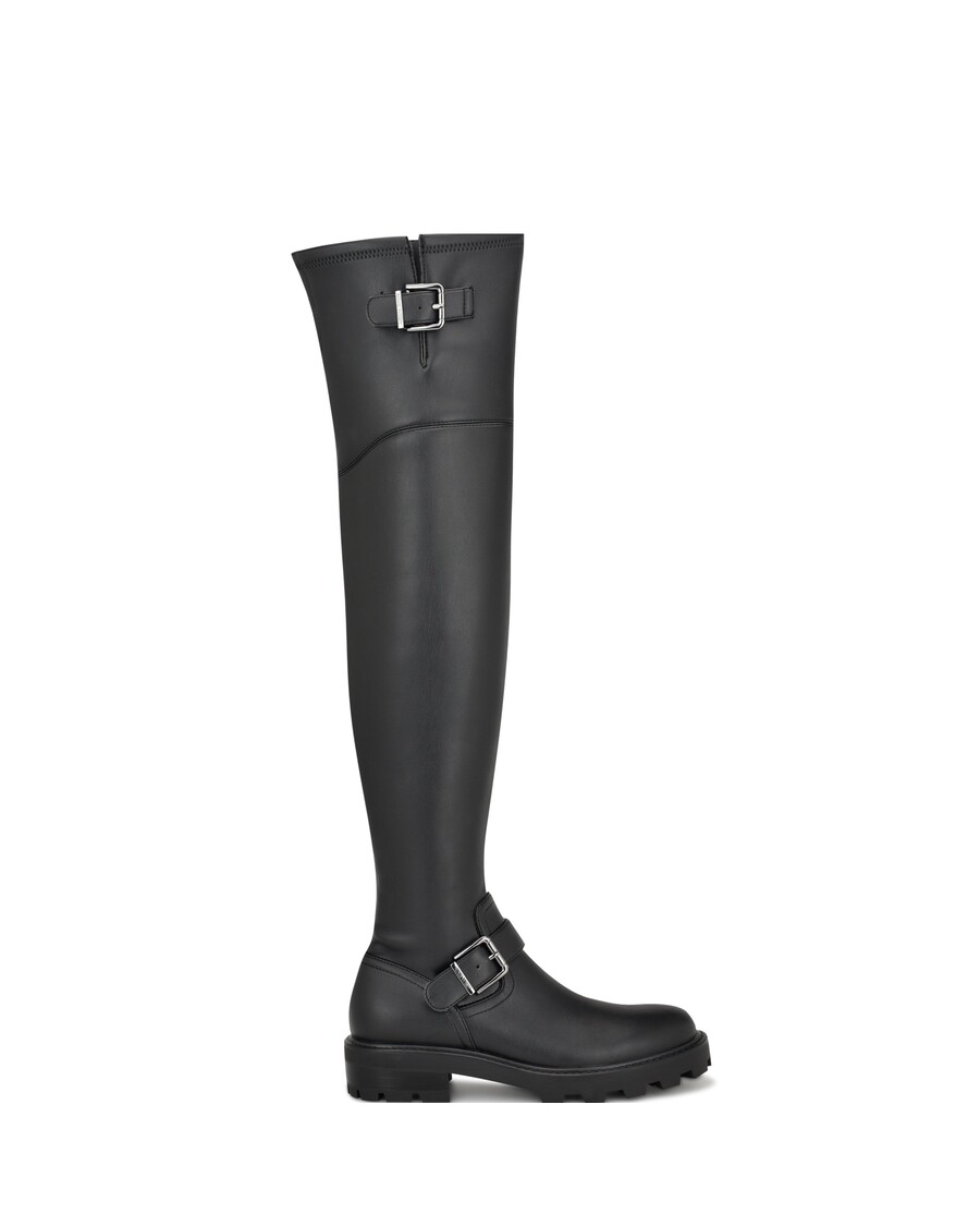 Nine West Nans Lug Sole Over The Knee Boots