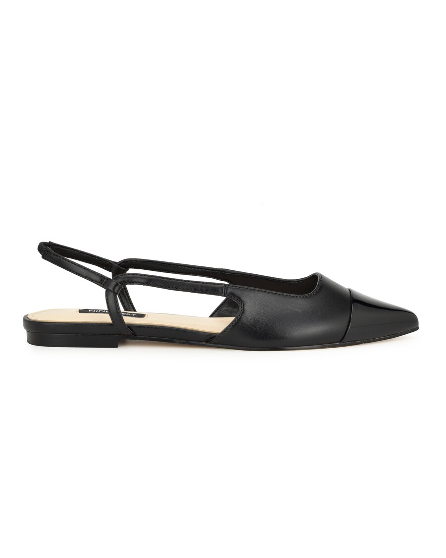 Nine West Babee Pointy Cap Toe Flat Slingbacks