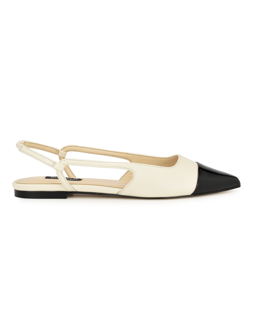 Nine West Babee Pointy Cap Toe Flat Slingbacks