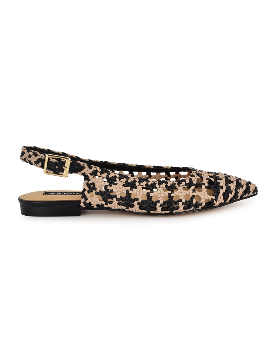 Nine West Soel Woven Slingback Flats