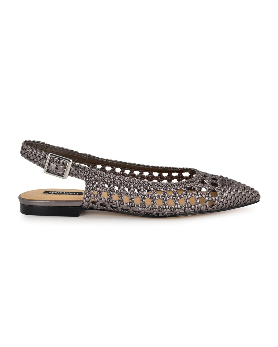 Nine West Soel Woven Slingback Flats