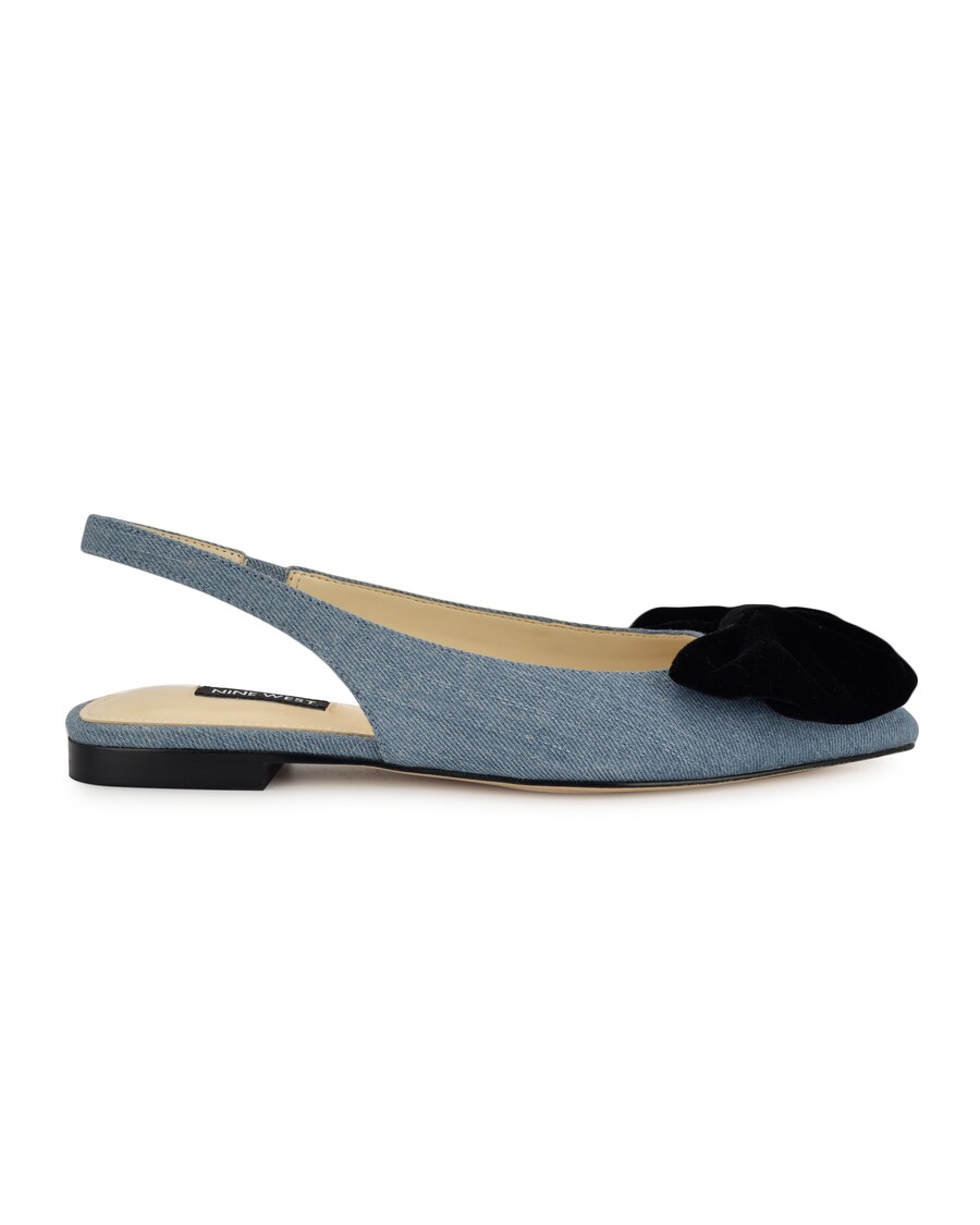 Nine West Junnie Bow Slingback Flats