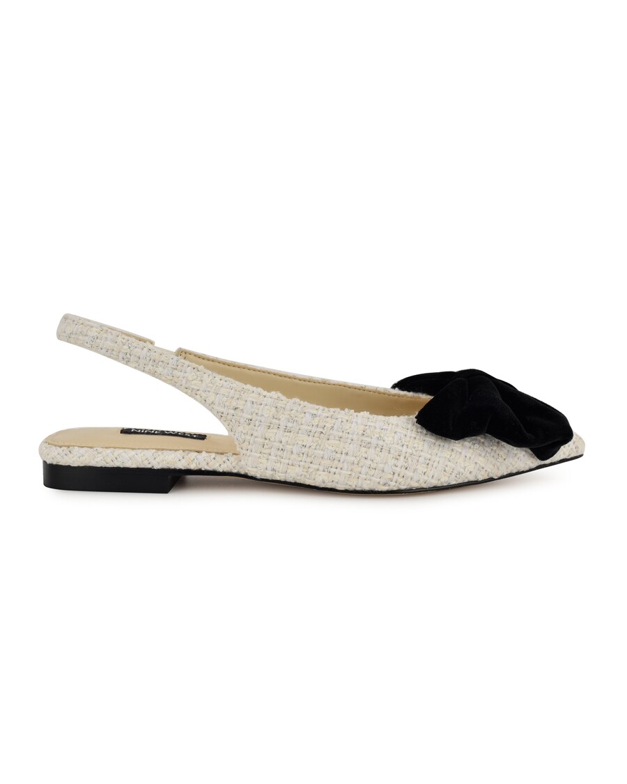 Nine West Junnie Bow Slingback Flats