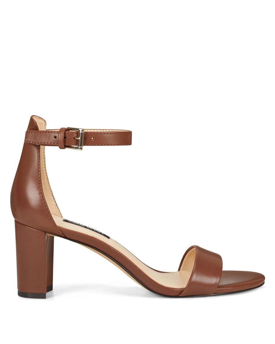 Nine West Pruce Ankle Strap Block Heel Sandals