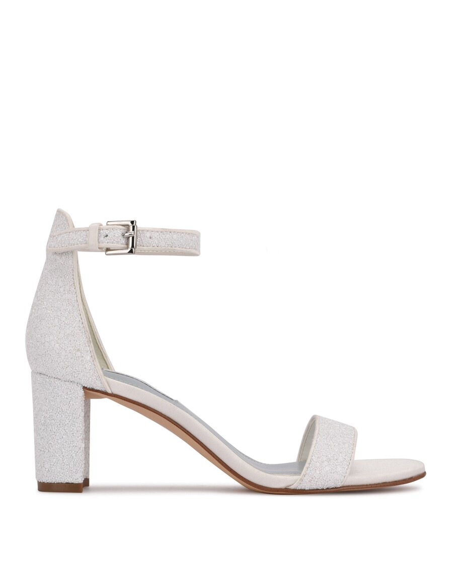 Nine West Pruce Ankle Strap Block Heel Sandals