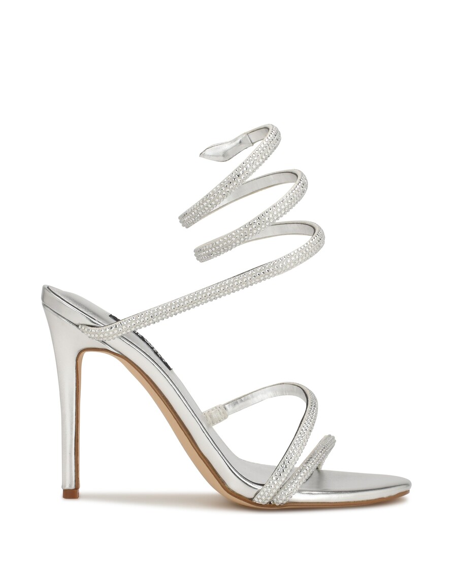 Nine West Maskil Ankle Wrap Heeled Sandals