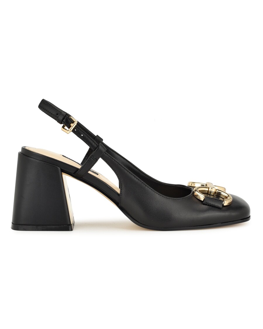 Nine West Cast Block Heel Slingback Pumps