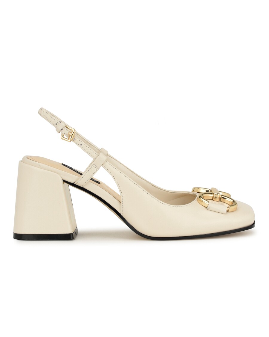 Nine West Cast Block Heel Slingback Pumps