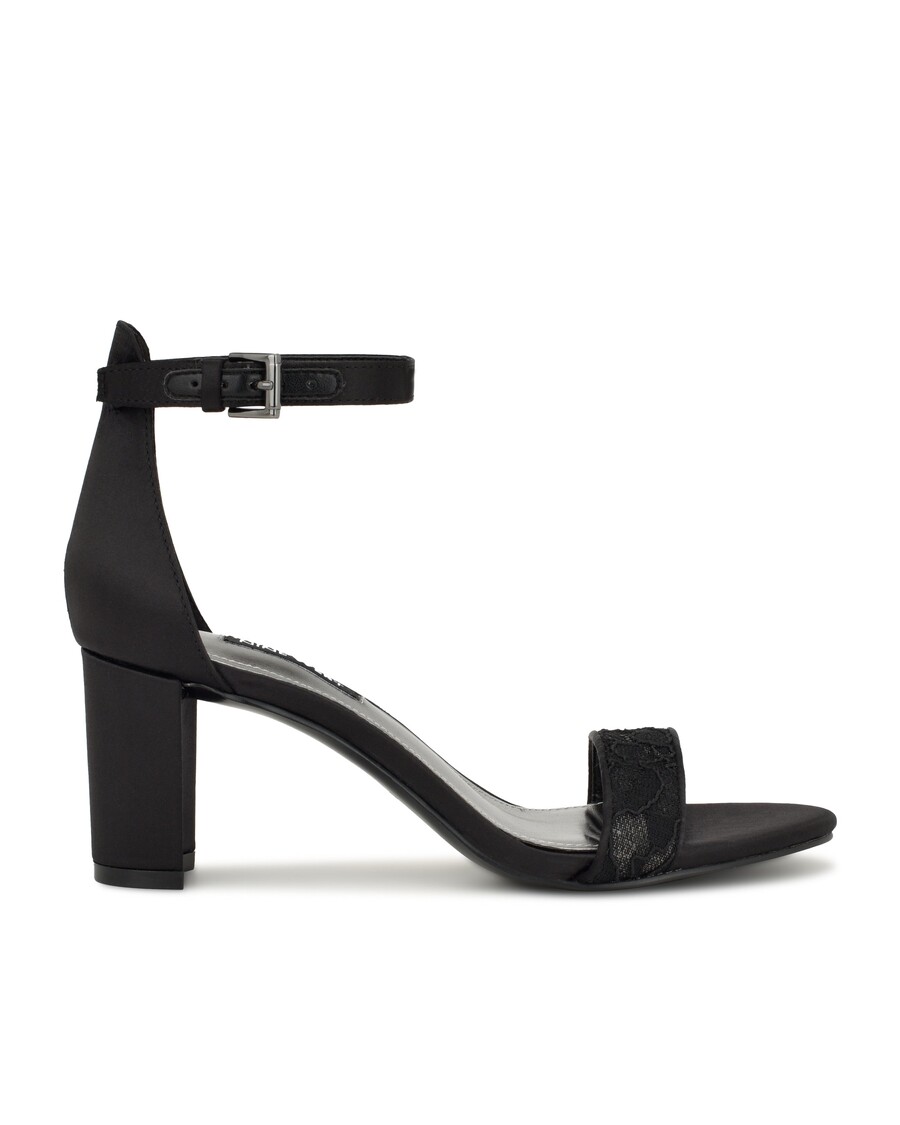 Nine West Pruce Ankle Strap Block Heel Sandals