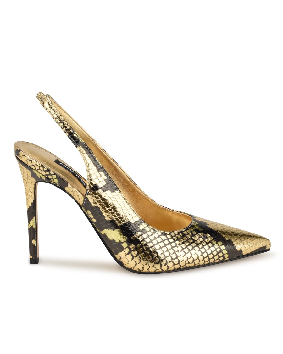 Nine West Feather Pointy Toe Slingback Pumps