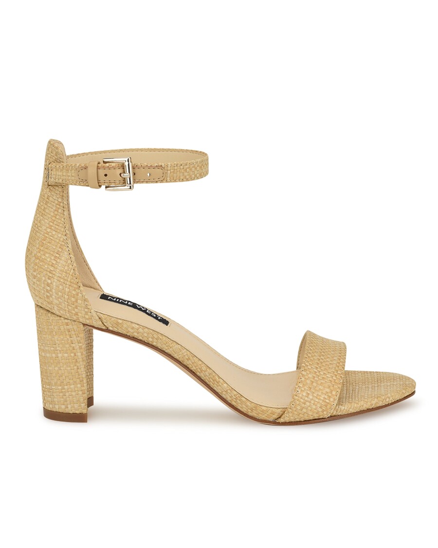 Nine West Pruce Ankle Strap Block Heel Sandals