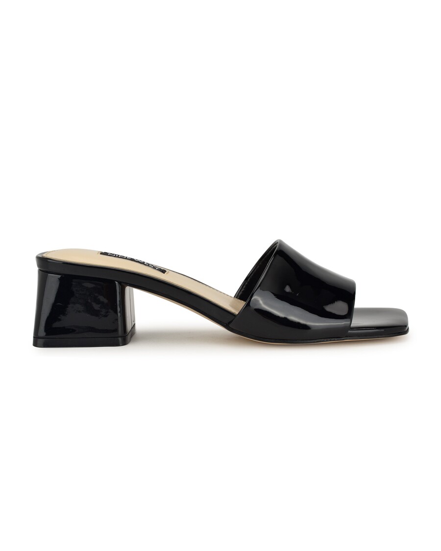 Nine West Bamsy Block Heel Slide Sandals