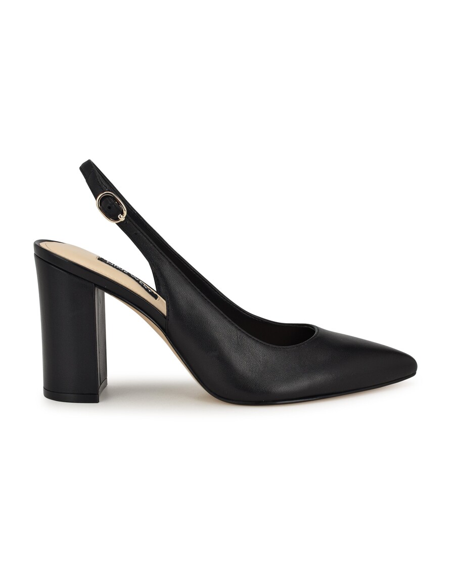 Nine West Gompell Block Heel Slingback Pumps