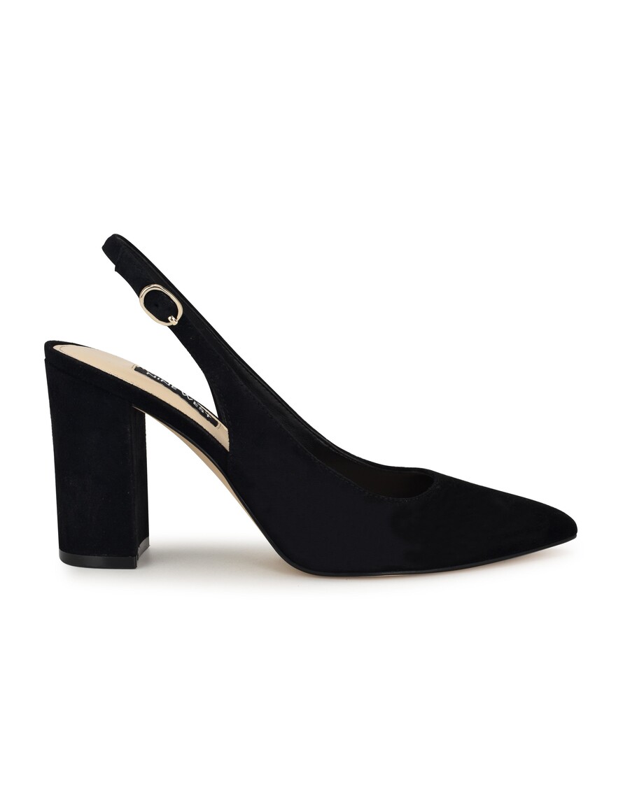 Nine West Gompell Block Heel Slingback Pumps