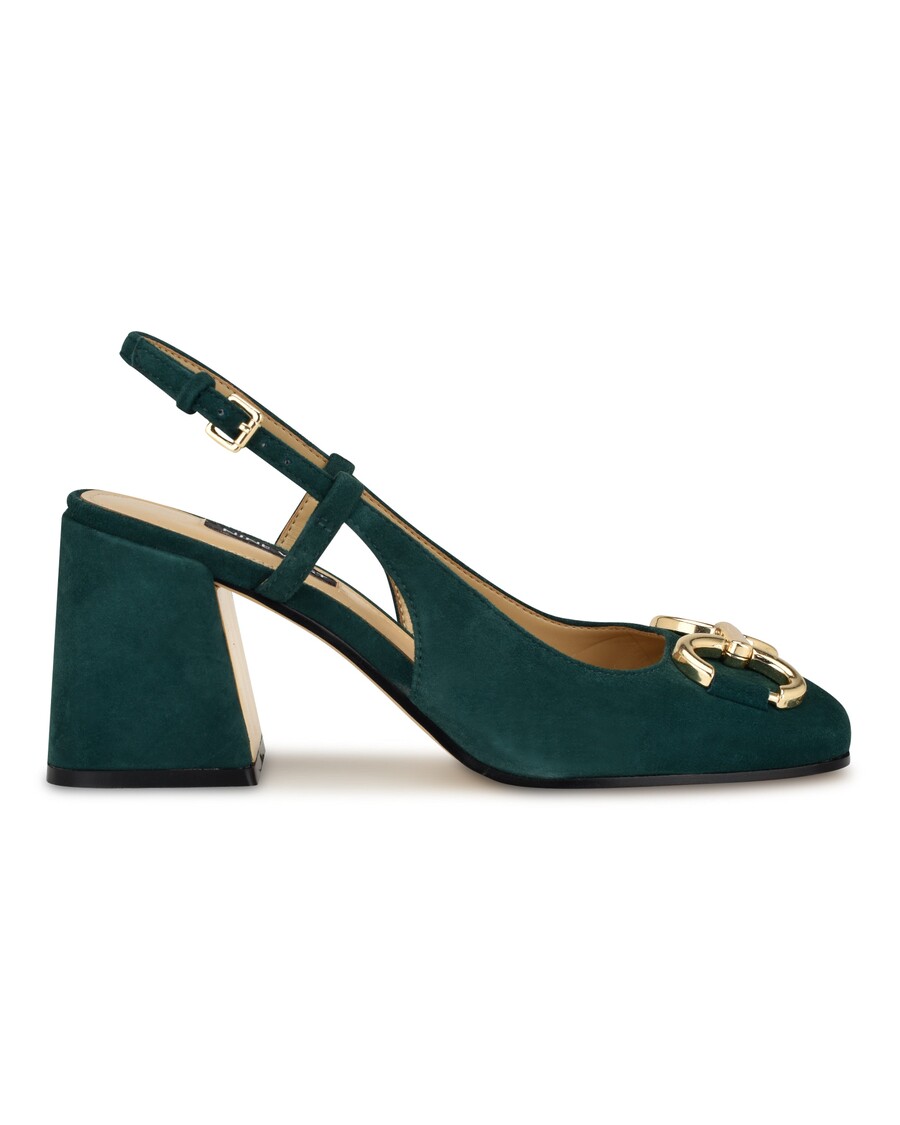 Nine West Cast Block Heel Slingback Pumps