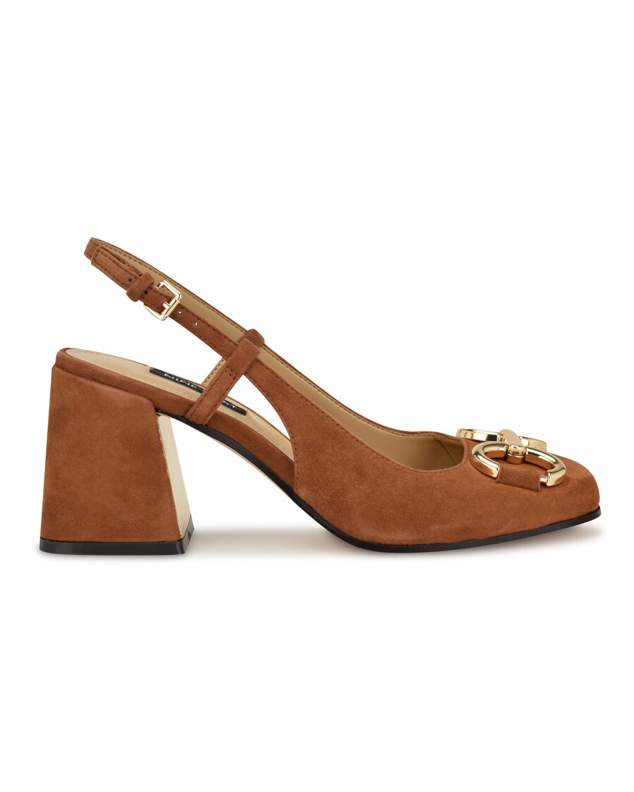 Nine West Cast Block Heel Slingback Pumps