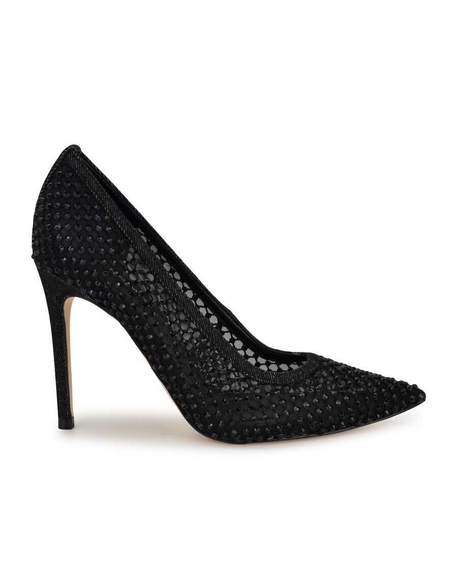 Nine West Freshe Rhinestone Mesh Pumps