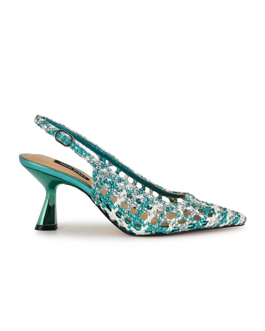 Nine West Madalene Woven Slingbacks