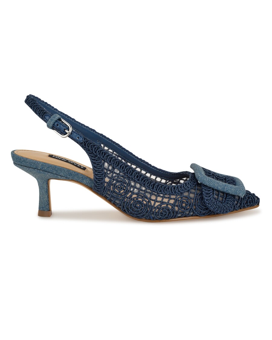 Nine West Nolla Woven Slingback Pumps