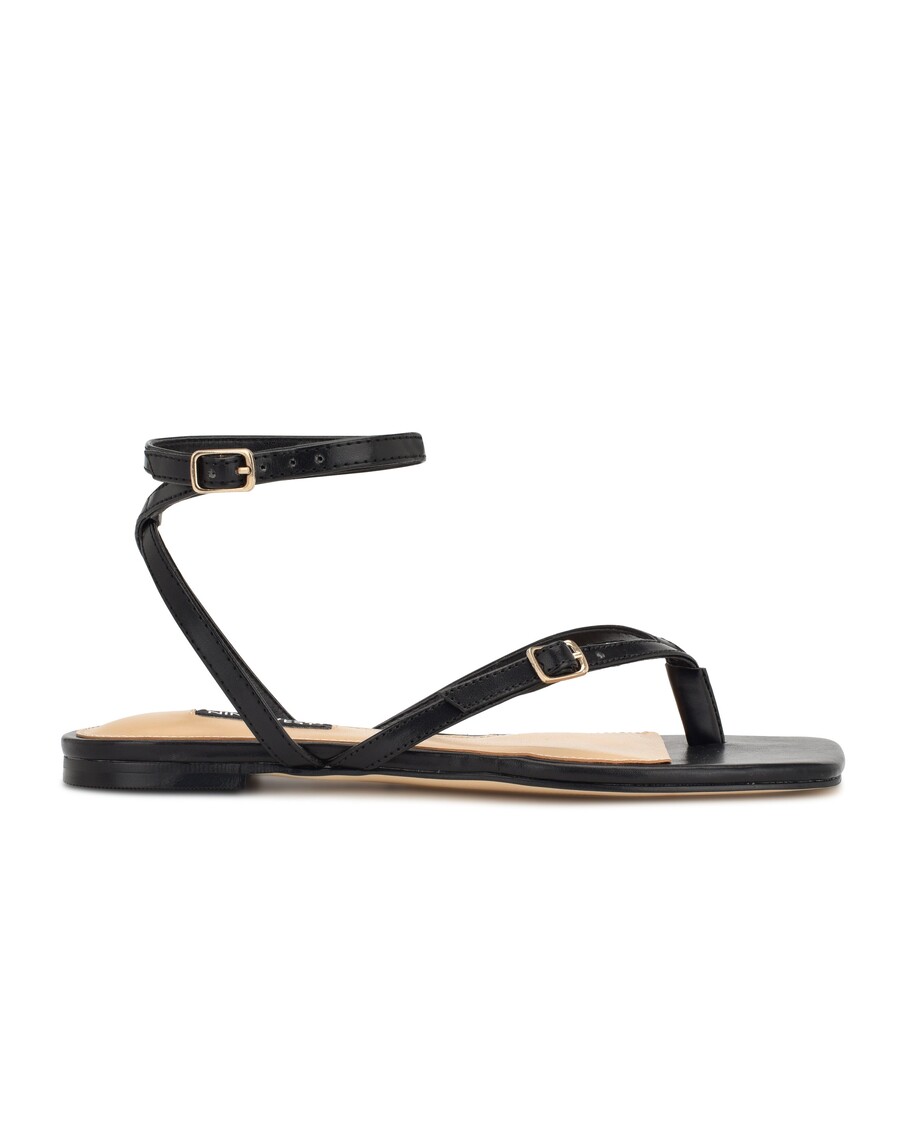 Nine West Nelson Ankle Wrap Flat Sandals