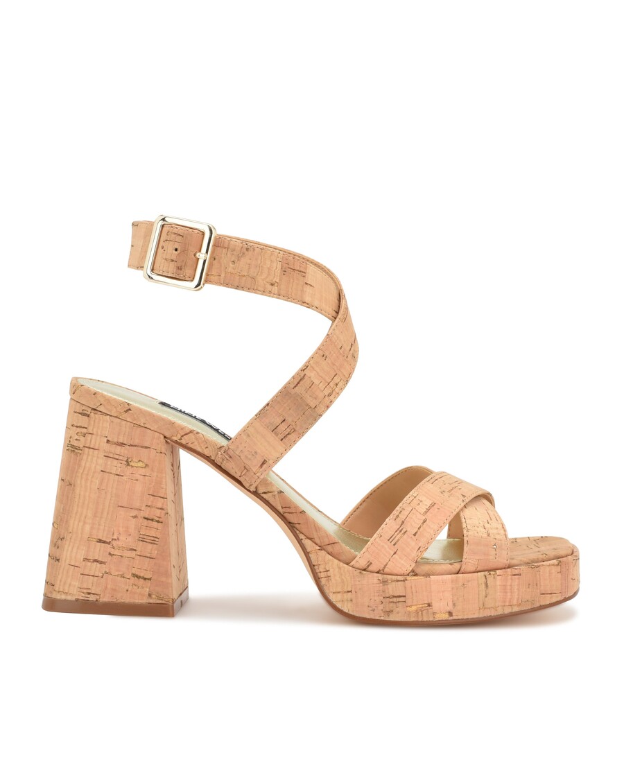 Nine West Tackle Ankle Strap Platform Sandals