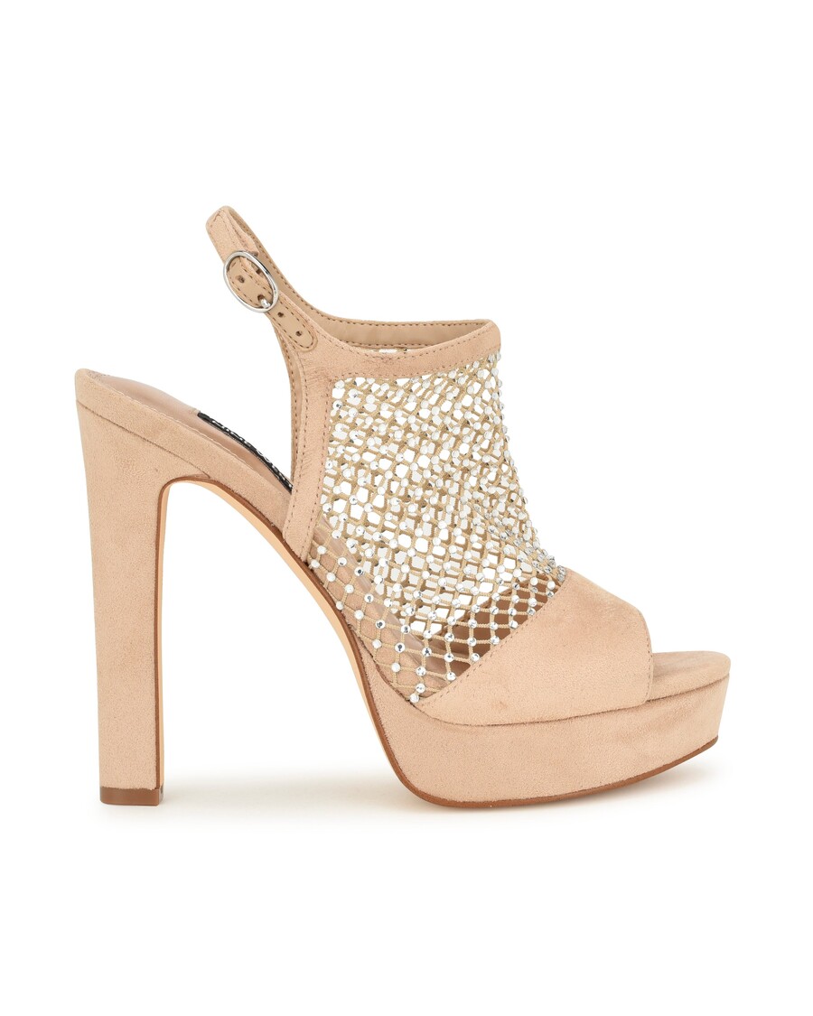 Nine West Wohmah Peep Toe Platform Sandals