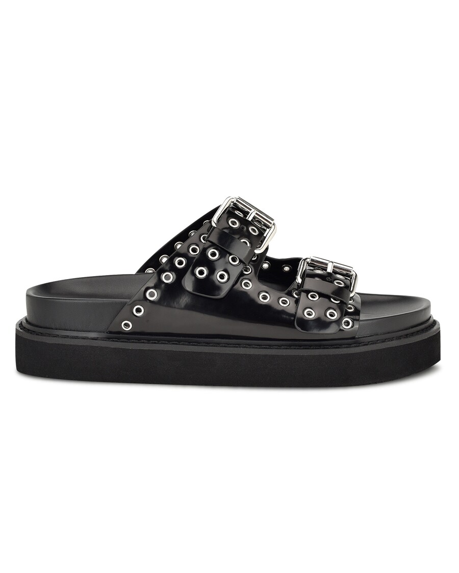 Nine West Eleny Buckle Slide Sandals