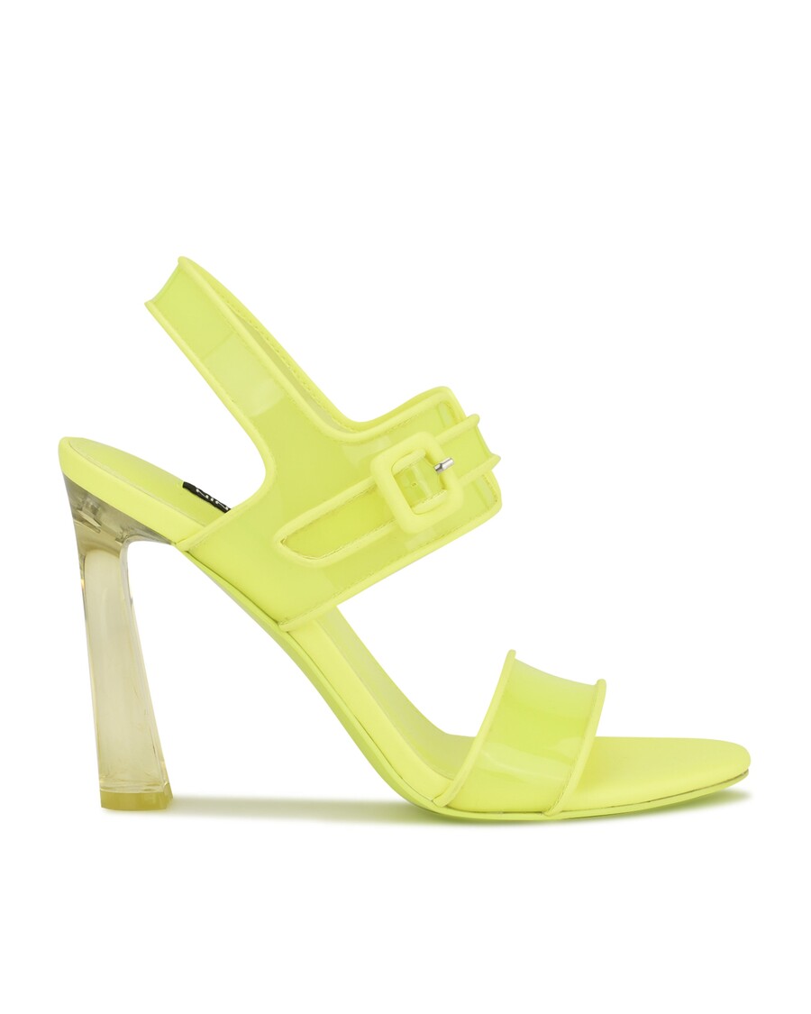 Nine West Lucile Clear Strappy Sandals