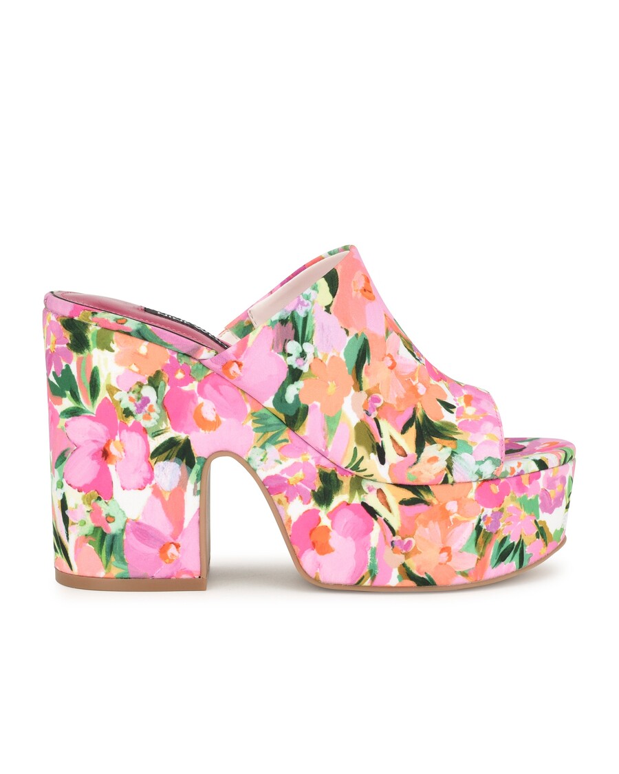 Nine West Olley Platform Slide Sandals