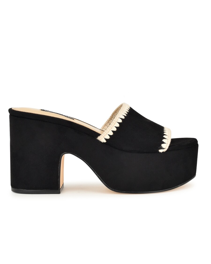 Nine West Yickie Platform Slide Sandals