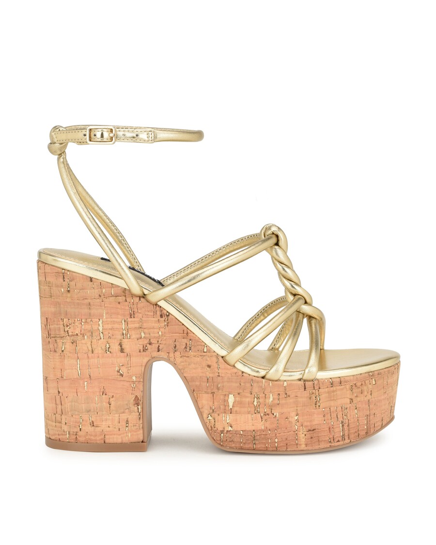 Nine West Olander Knotted Platform Sandals