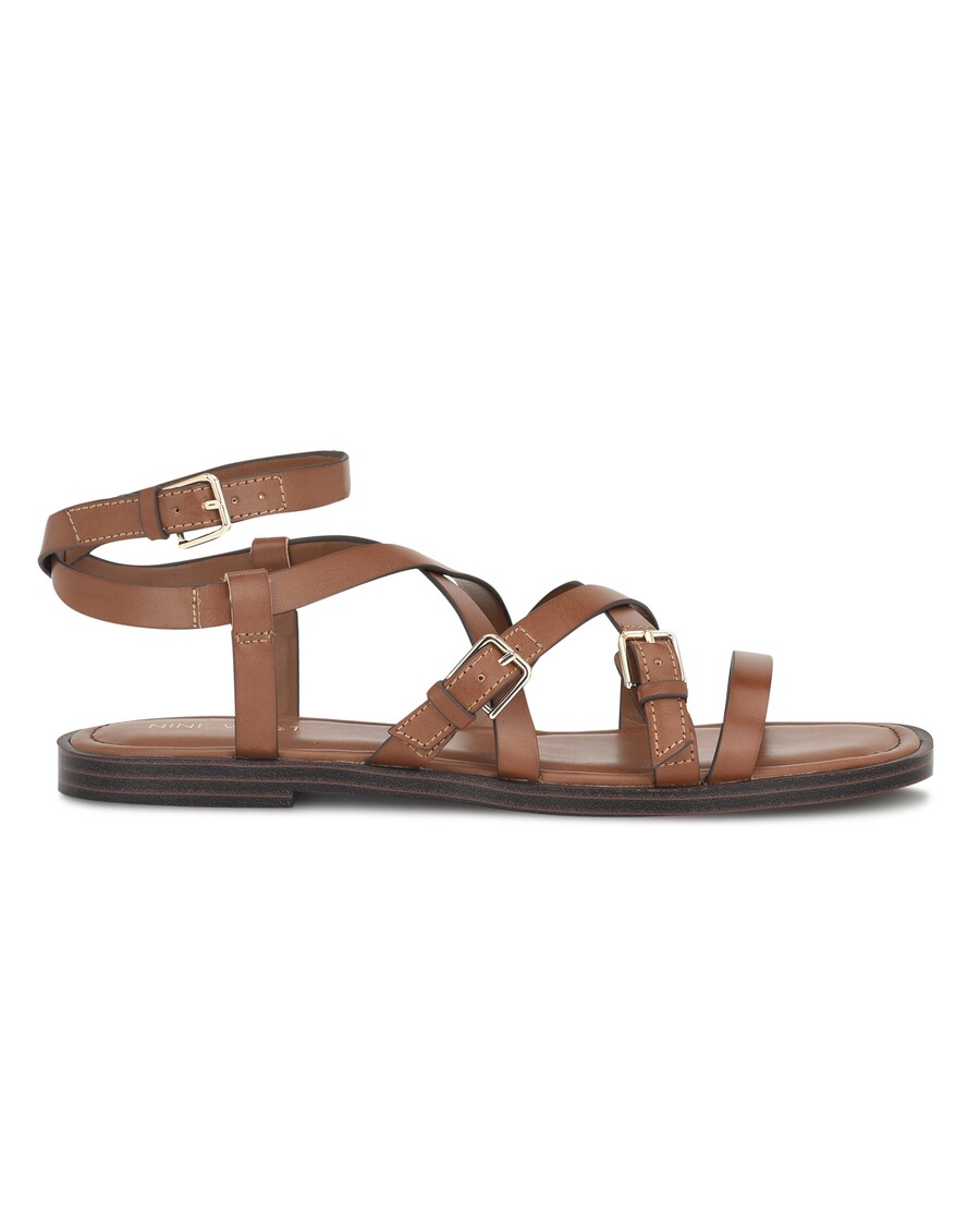 Nine West Rulen Flat Strappy Sandals