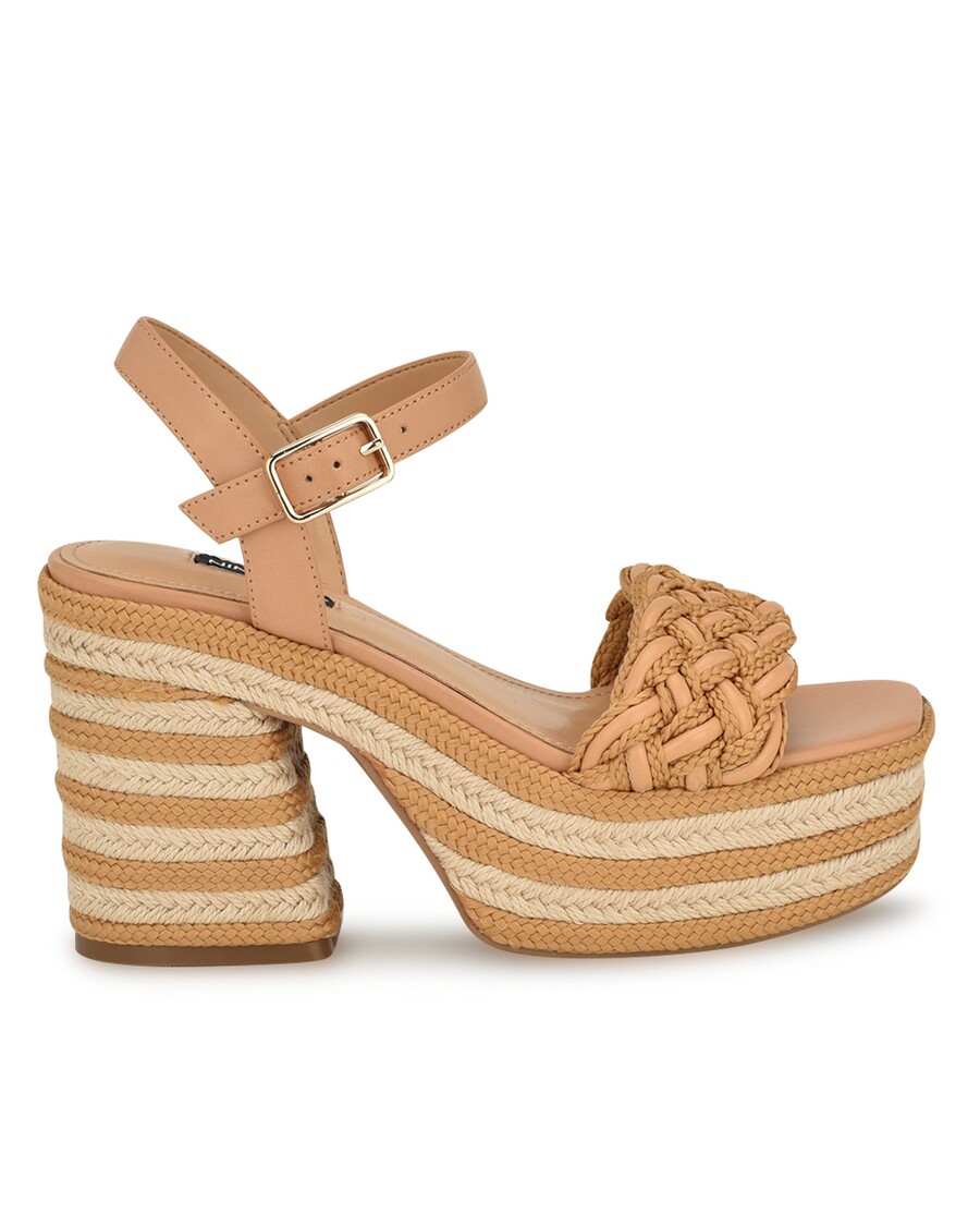 Nine West Cinka Woven Platform Sandals