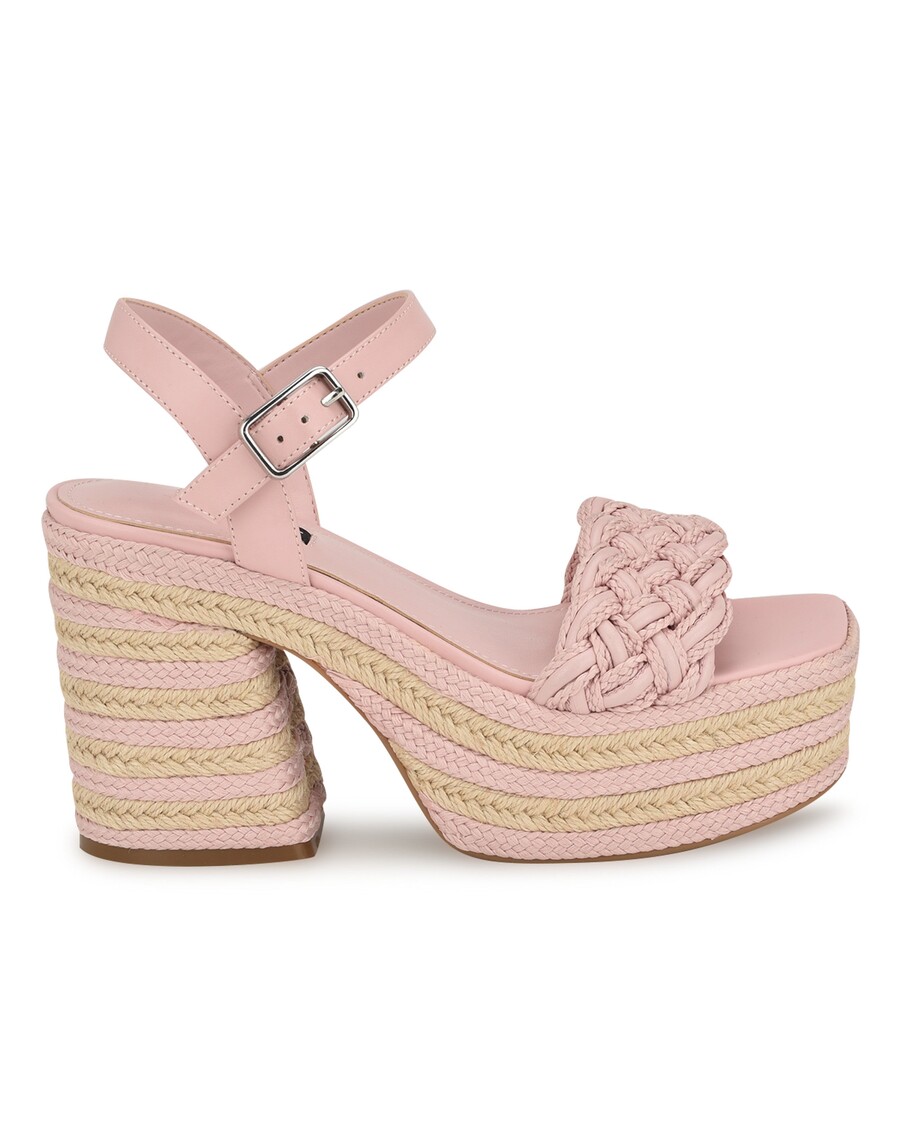 Nine West Cinka Woven Platform Sandals