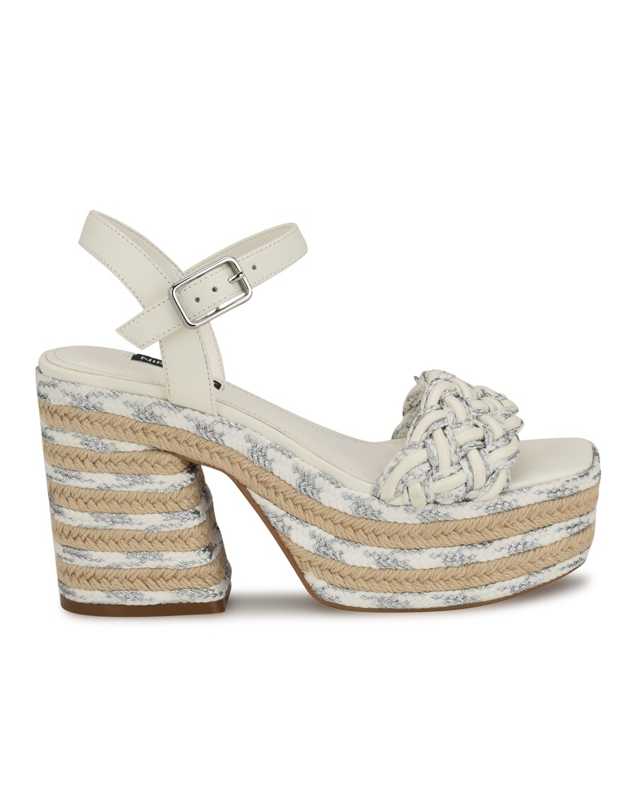 Nine West Cinka Woven Platform Sandals