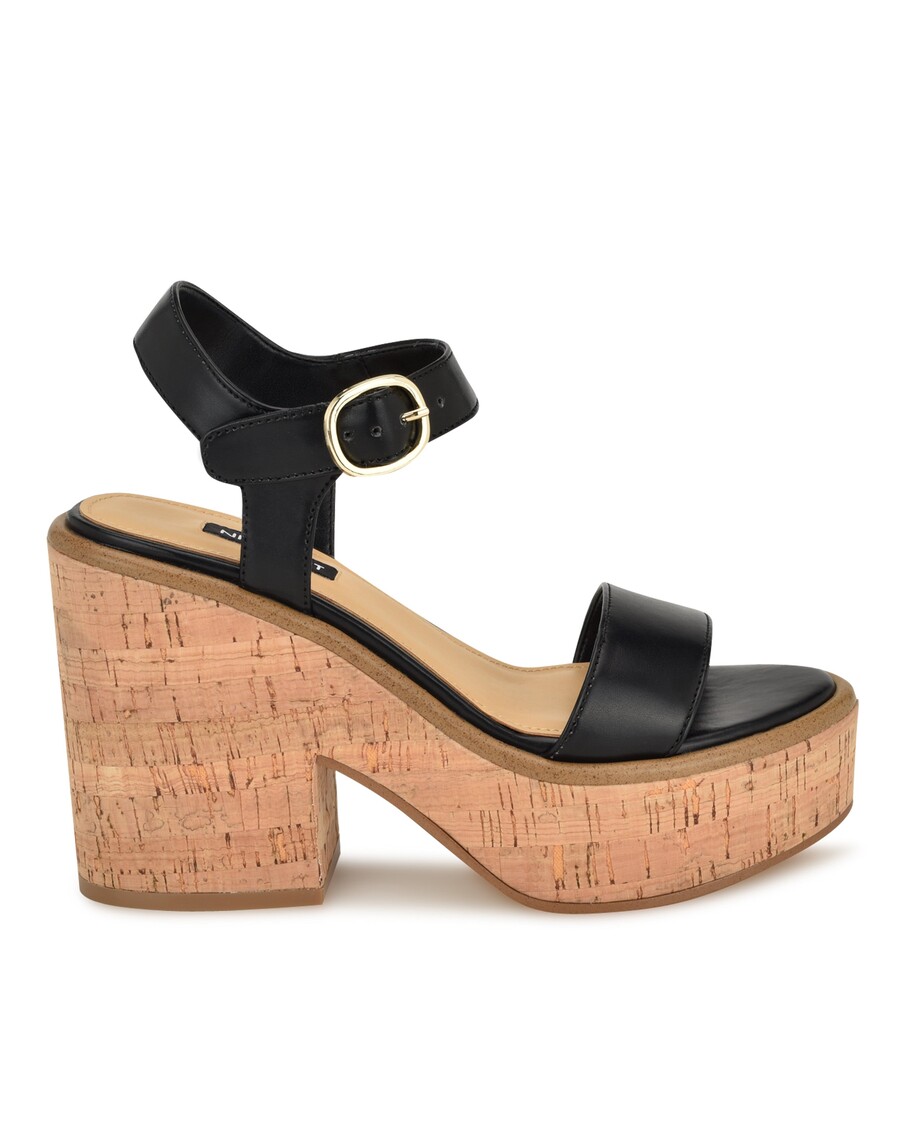 Nine West Amye Ankle Strap Wedge Sandals