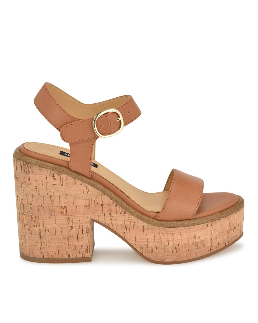 Nine West Amye Ankle Strap Wedge Sandals