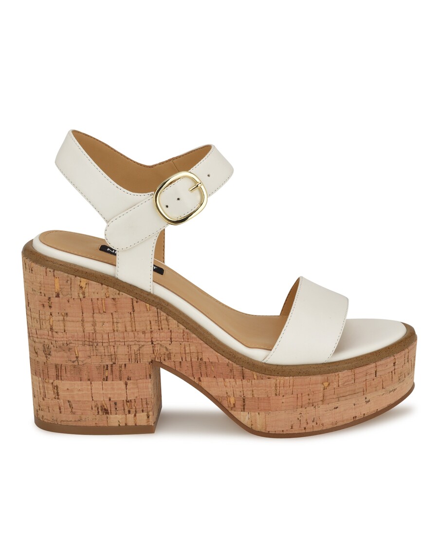 Nine West Amye Ankle Strap Wedge Sandals