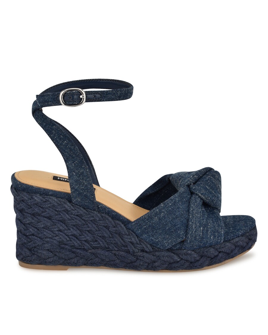 Nine West Dotime Espadrille Wedge Sandals