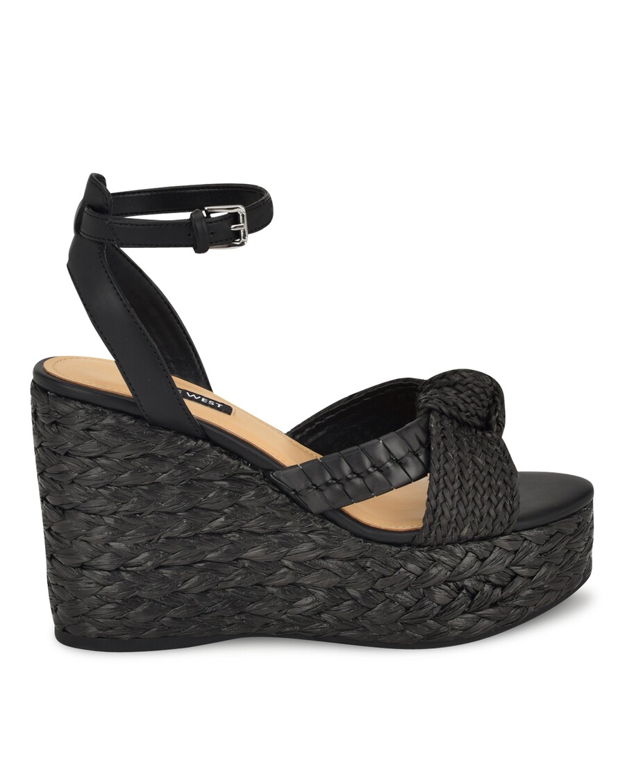 Nine West Eaden Woven Wedge Sandals