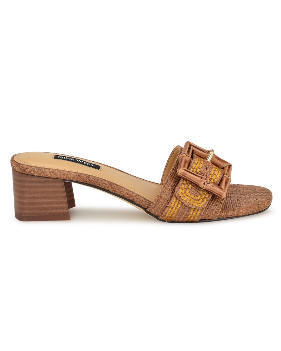 Nine West Garta Buckle Slide Sandals