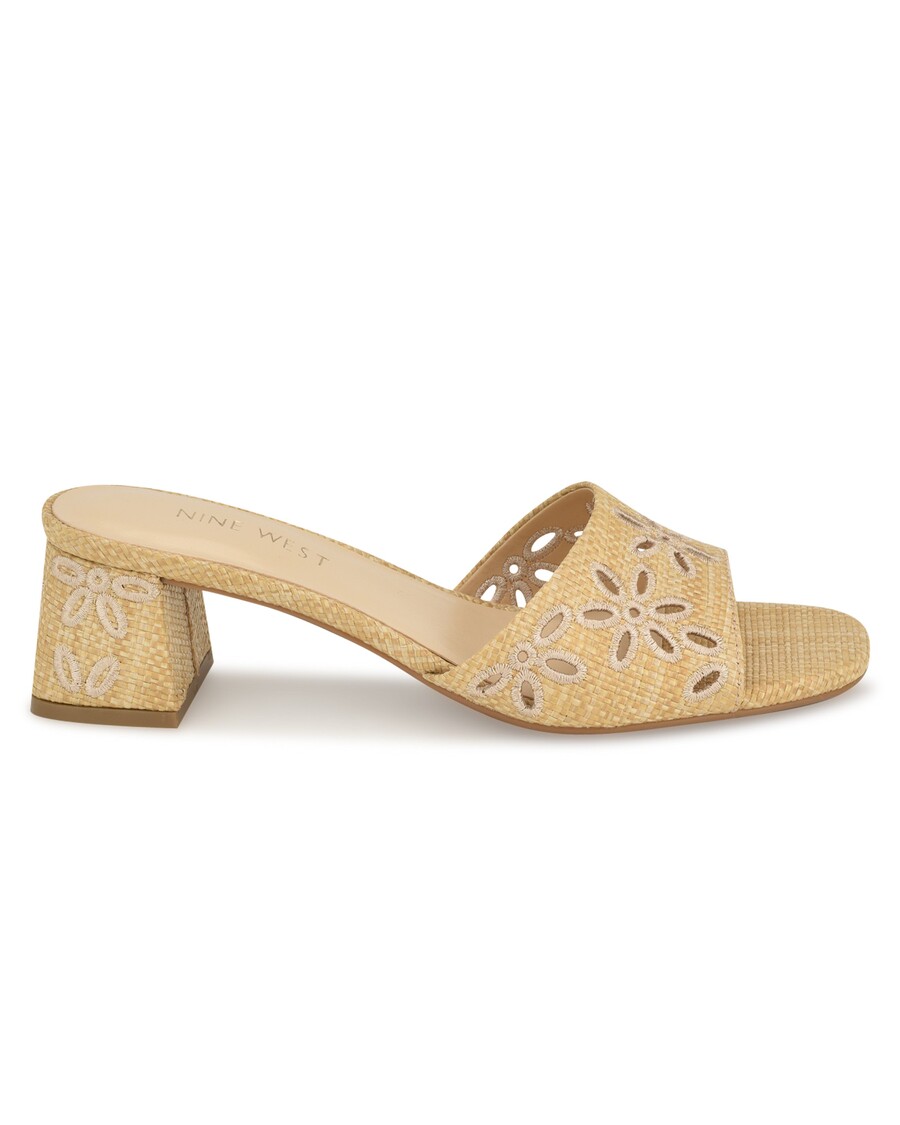 Nine West Lidey Eyelet Slide Sandals