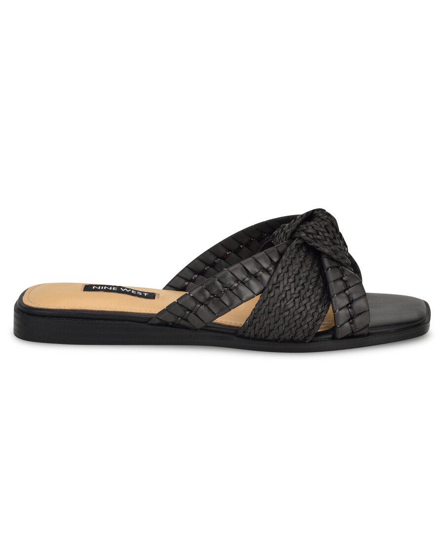 Nine West Olson Knotted Flat Slide Sandals