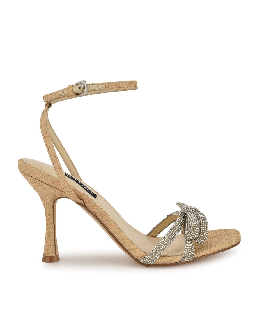 Nine West Ivid Rhinestone Bow Sandals